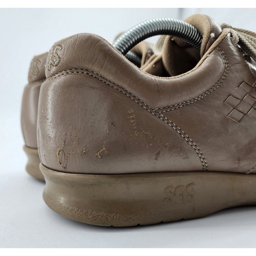 SAS Free Time Lace Up Comfort Walking Shoes Beige Size Men's 8.5 Women's 10 - Picture 9 of 16